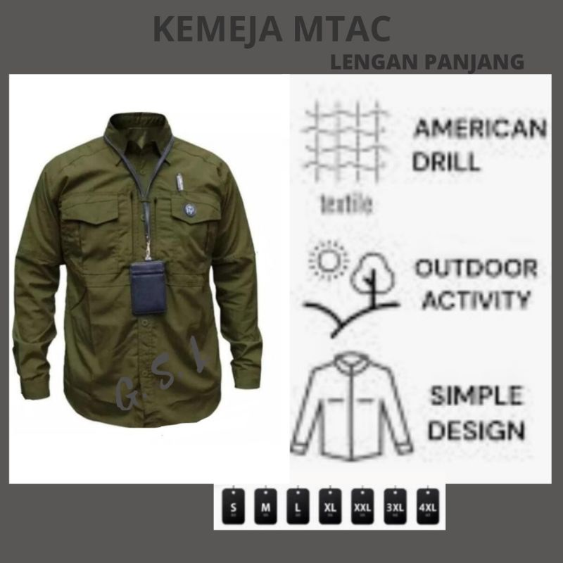 kemeja army tactical outdoor lengan dan panjang lapangan terbaru original terlaris premium