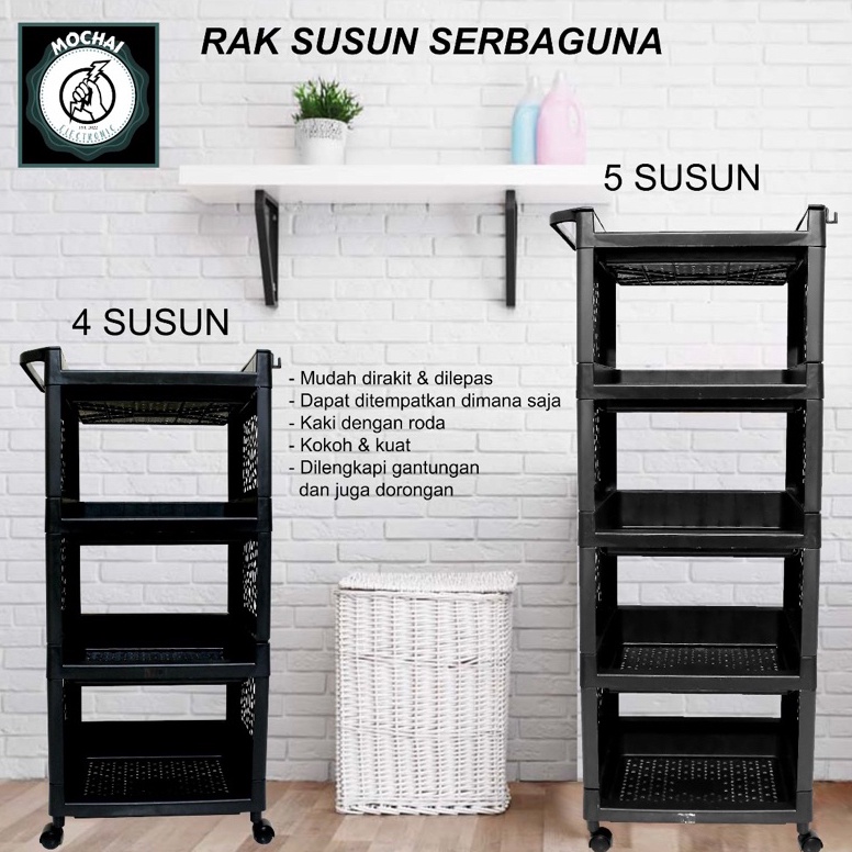 Special Price.. Rak Susun Tingkat Plastik Serbaguna 4 susun/tingkat 5 susun/tingkat