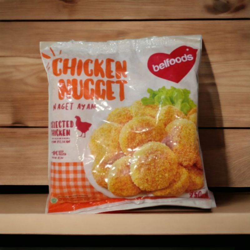 

RN_Frozen- BELFOODS Chicken Nugget Fav Bentuk Coin Berat isi 250 Gram Ready