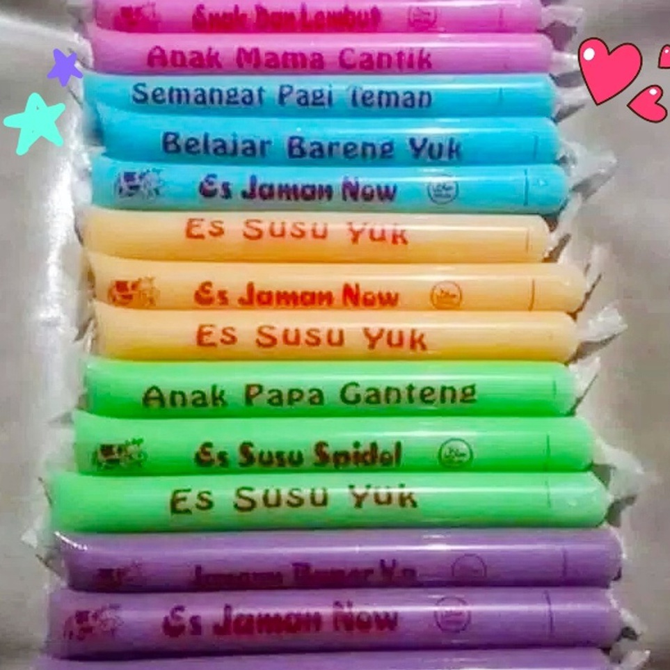 

✔✔SALE✔✔ Plastik es mambo sablon isi 100pcs