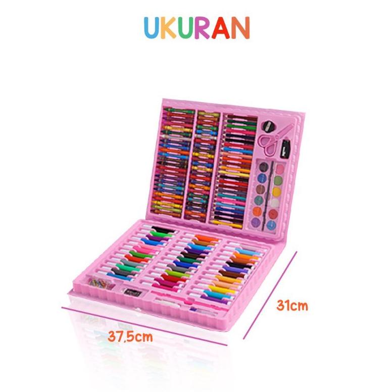 

8.8 Big Sale SkyloCrayon Art Set 150 Pcs/Art Set 150 Pensil Warna/Crayon Mewarnai 150 Warna Grosir !!