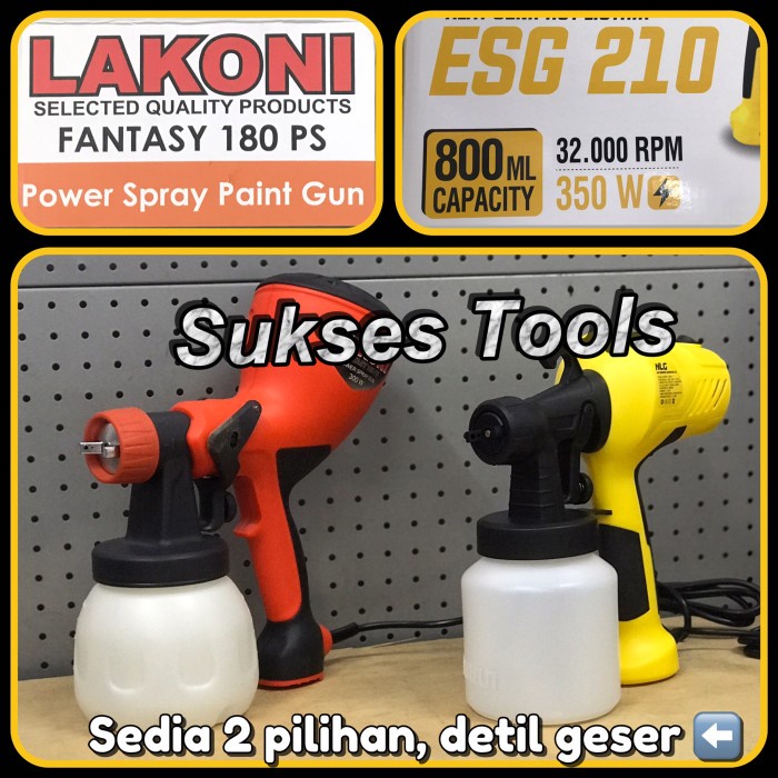 Spray Gun Listrik Lakoni Fantasy 180 PS Alat Semprot Cat Bergaransi