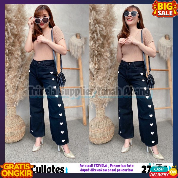 Katok Jin Wamita Remaja Bawahan Kukot Korean Style Clena Jen Kulot Jumbo Cullotes Murah Meriah Crlan