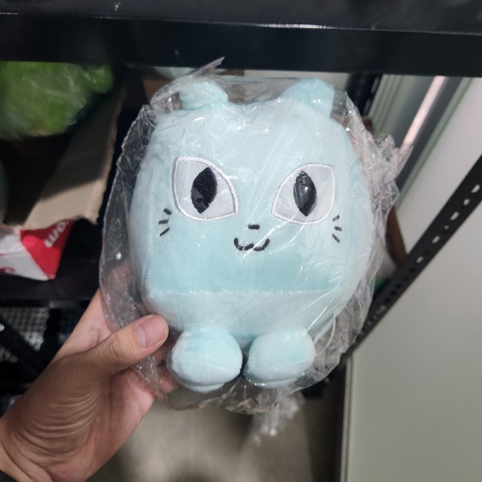 Pet simulator x cat plush doll boneka pet simulator big happy cat