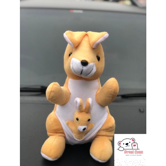 Boneka kangguru kanguru hewan beranak murah lucu 40cm
