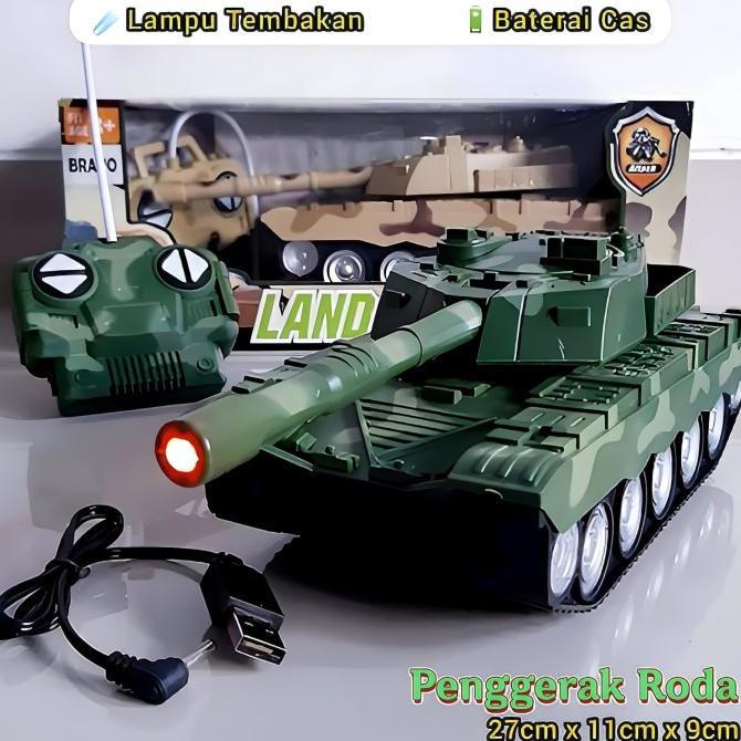 Mainan Tank Remote Control RC War Tank Remot bisa Battle Tembak Peluru