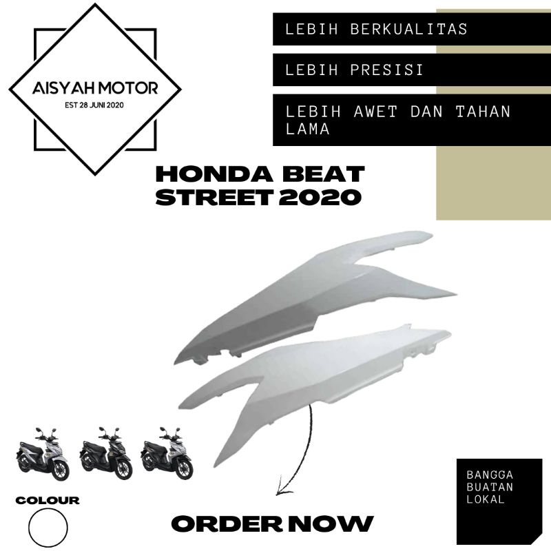 Bodi Honda Beat Street Deluxe Warna Putih Tahun 2020
