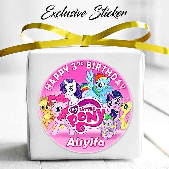 

50 STIKER / STICKER LITTLE PONY 1-22 UTK BAG / BENTO / SOUVENIR ULTAH ULANG TAHUN