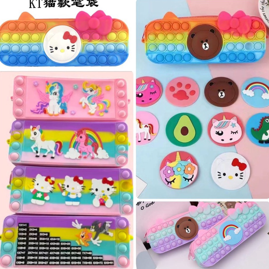 

✔️ KOTAK PENSIL POP IT KARAKTER TAS ANAK MAINAN ANAK PELANGI PERLENGKAPAN SEKOLAH DAN ALAT KANTOR