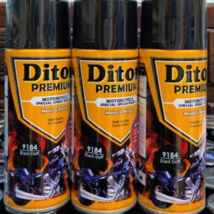 BEST SELLER Cat motor diton premium 9184 black doff hitam doff