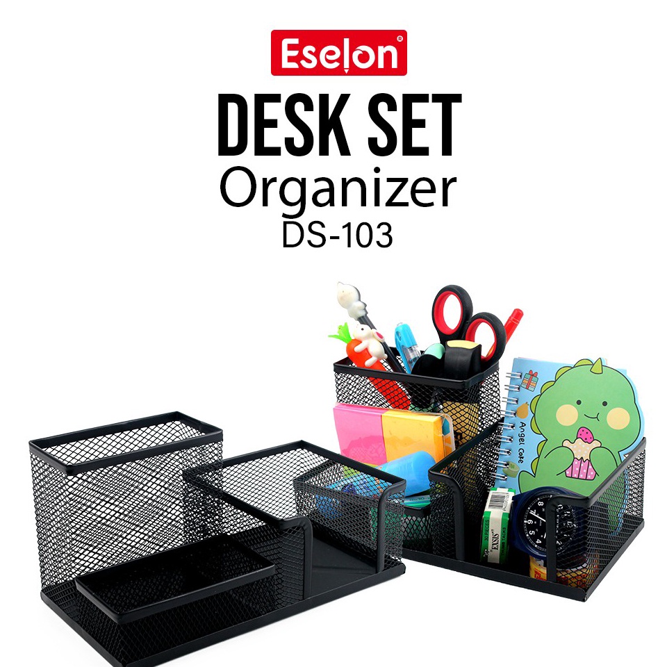 

Modis.. Desk Jaring Besi Organizer 9058 / Desk Set / Rak Alat Tulis 39