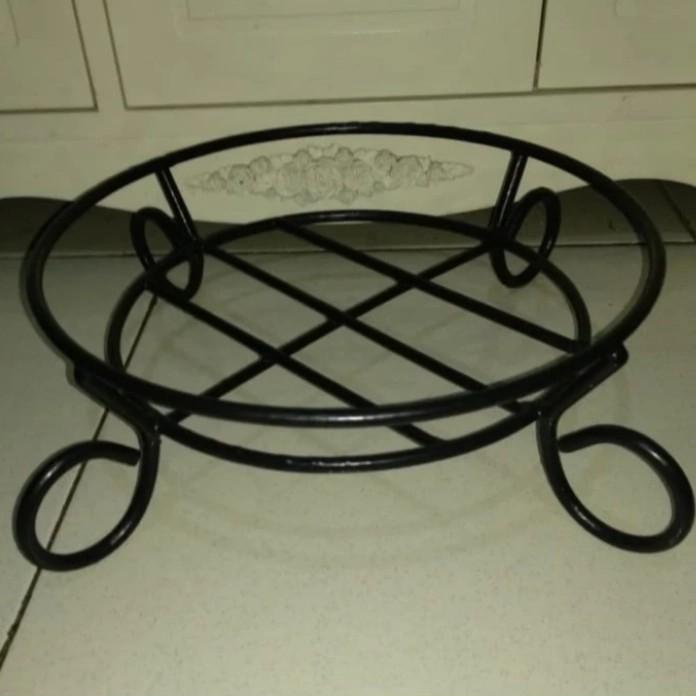 Best Seller Dudukan Pot Besar Besi Bunga Hias Diameter 35 Cm