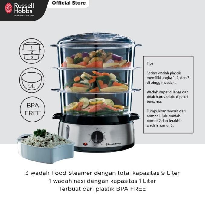 Russell Hobbs Food Steamer / Pengukus Masakan Elektrik