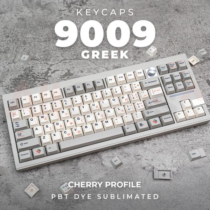 9009 GREEK PBT Dye Sub Keycaps