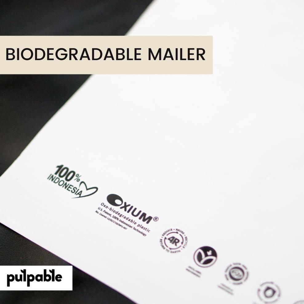 

Terlaris Black Biodegradable Eco Friendly Polymailer - Mailer Hitam Ramah Lingkungan 50 Pcs