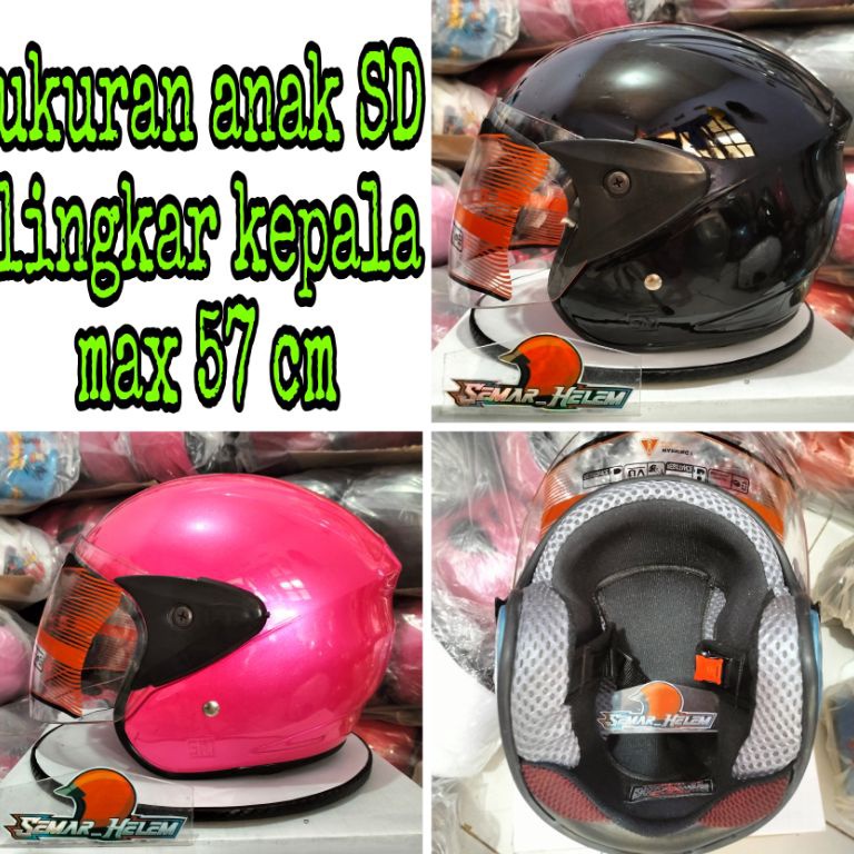 MURAH MERIAH HELM ANAK POLOS Cewek Cowok Anak SD JUNIOR Umur 5 6 7 8 9 10 11 12 Tahun SNI Murah Berk