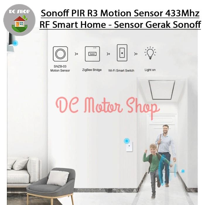 Sonoff Pir R3 Motion Sensor 433Mhz Rf Smart Home - Sensor Gerak Sonoff