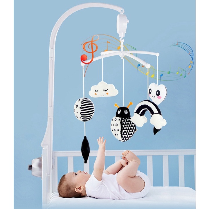 VIRAL. CONTRAST CRIB MUSICAL | Baby Box Musical Crib | Musik Box Bayi