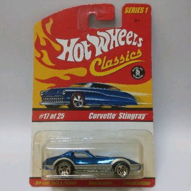 Hotwheels Vintage CORVETTE STINGRAY Classic Special Paint Biru Murah