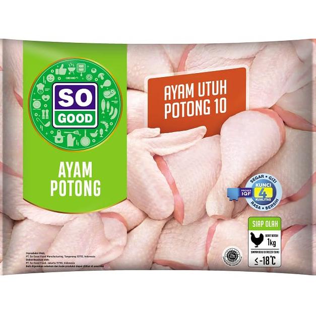 

HOT PROMO AYAM UTUH POTONG 10 SO GOOD JAPFA HIGIENIS 1KG HALAL