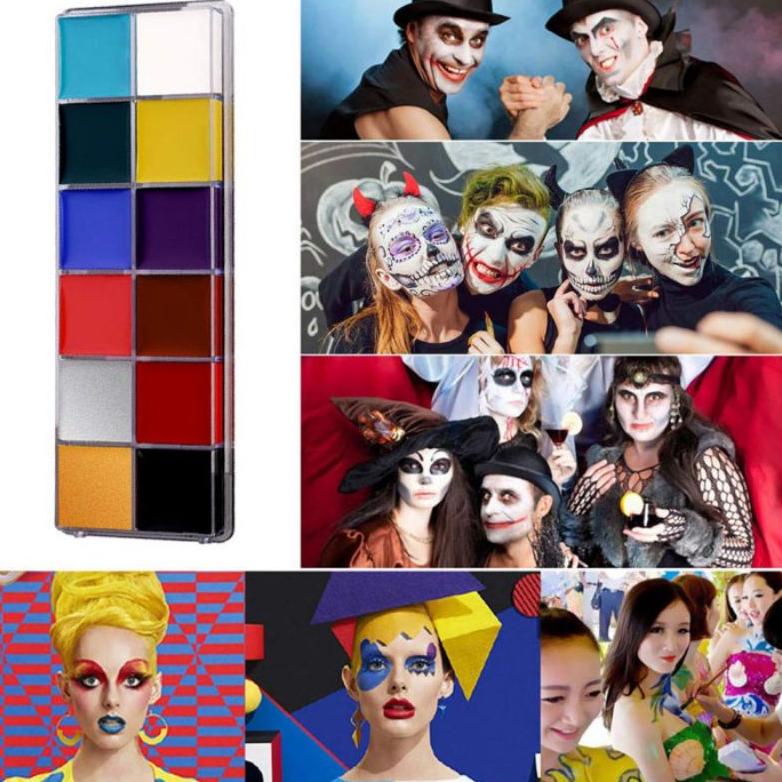 

Promo 12 Warna Body Face Painting Cat Wajah Painting Wajah Body Painting Palette Wajah Ard956