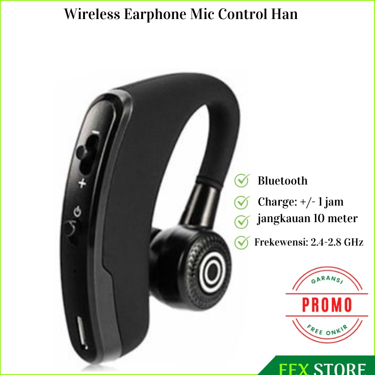 Harga Bersahabat.. Headset Earphone Bluetooth Wireless Gamming Super Bass Waterproof Garansi Origina