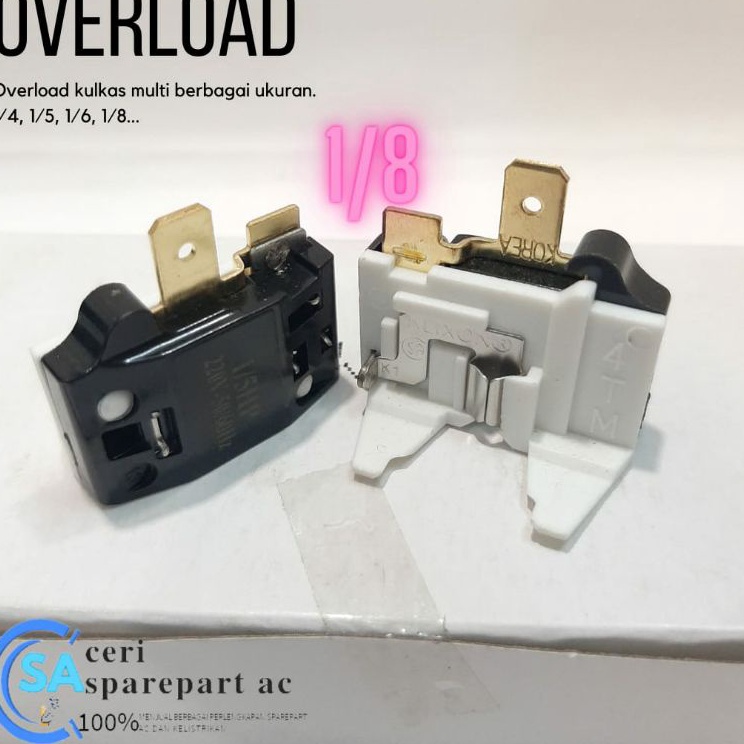 Harga Murah Overload Kulkas Gepeng Pengaman Kompresor Kulkas Sharp LG Toshiba Umum - 1/8 d Special E