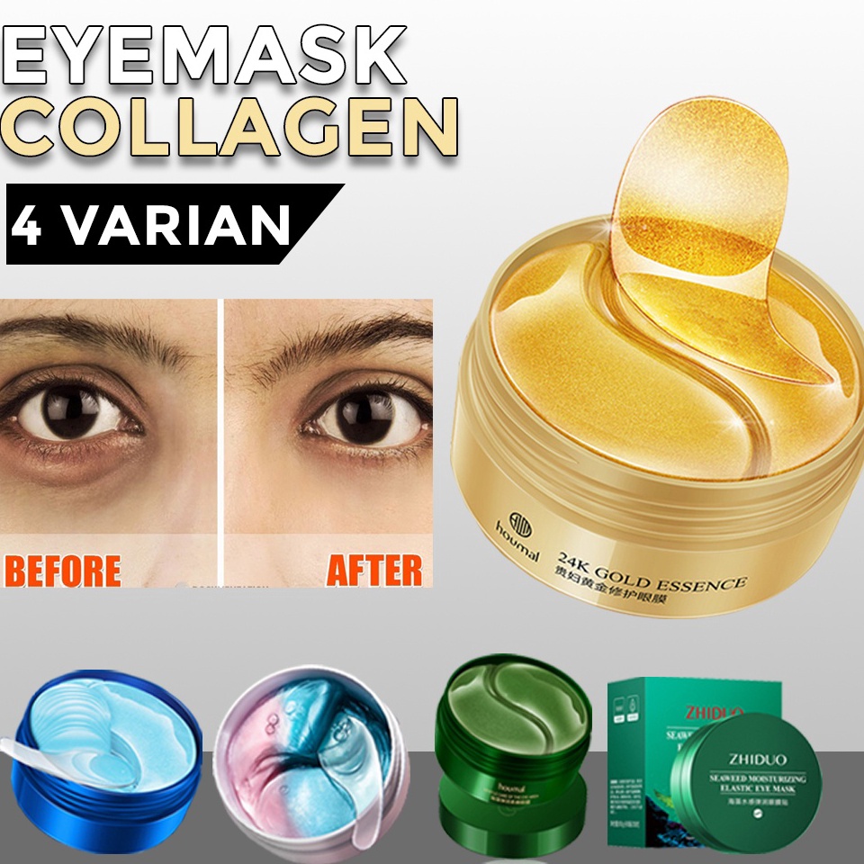 codej8J3v TERMURAH ISI 60 LEMBAR Masker Mata Collagen Emas 24k Mata Panda Anti Kerutan