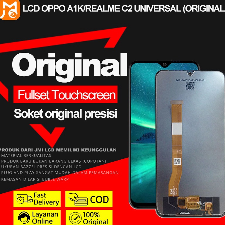 Termurah.. JMI LCD+TOUCHSCREEN / LCD OPPO A1K / LCD REALME C2 / LCD OPPO A1K ORIGINAL / LCD REALME C