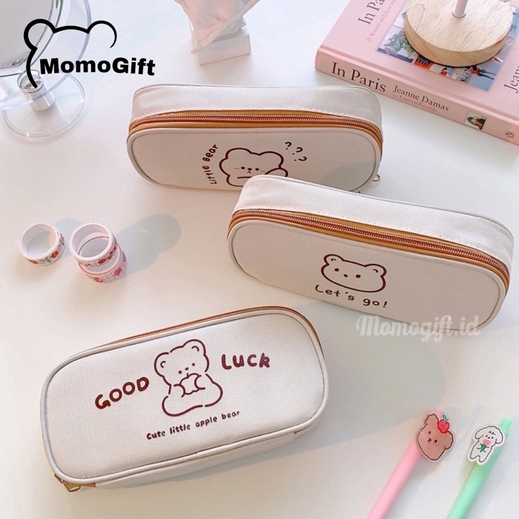 

Stok terbaru Kotak Pensil Warna Coklat Cream Bear KP11
