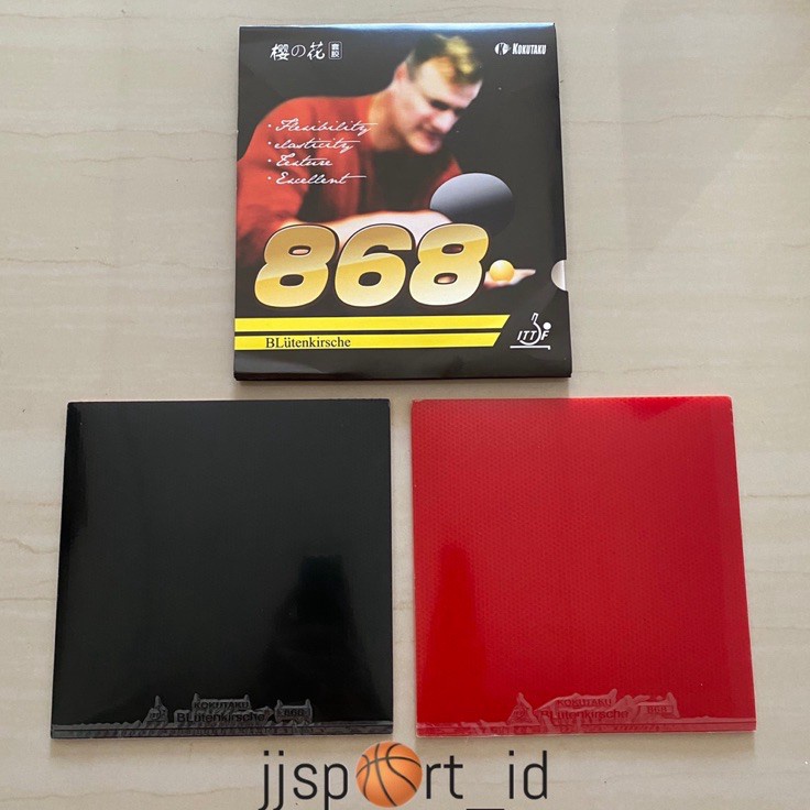 ➷Fcy Karet Bet Pingpong Karet Bet Tenis Meja Karet Bat Pingpong Kokutaku 868 isi 2 ✴ ★★★★★