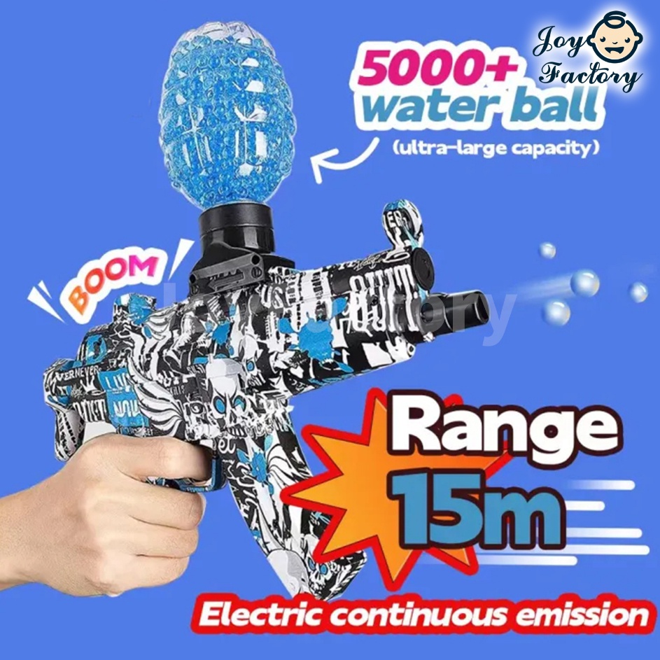 - kj High Speed Pistol Mainan Anak Anak Senjata Mainan Peluru Gel Tembakan Air Blaster Gun Mainan Te