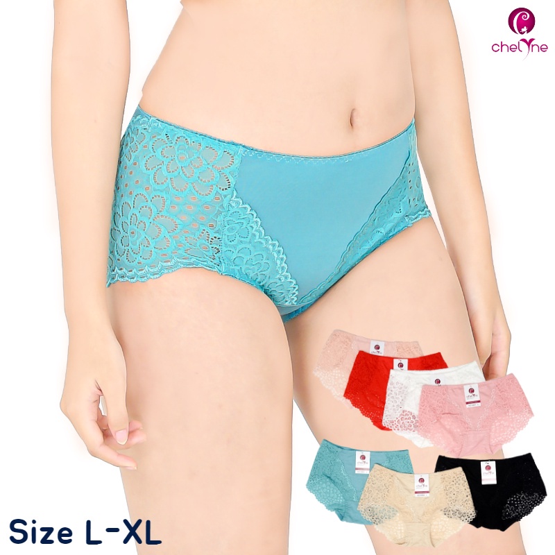 Chelyne CD Wanita (L - XL) X804 Brukat Tebal Mix Katun Lembut