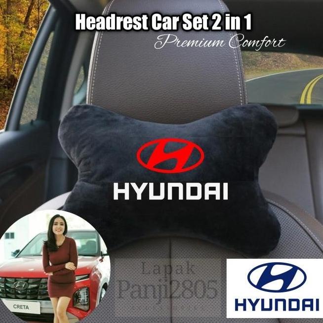 BANTAL MOBIL HYUNDAI CARSET 2 IN 1 HEADREST PREMIUM