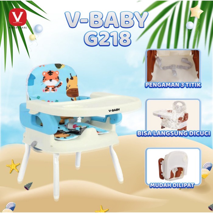 Terlaris Vbaby-Care Spacebaby Booster Seat Chair / Kursi Makan Bayi Vbaby G218