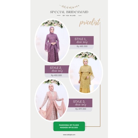 BRIDESMAID BY ISA HIJAB