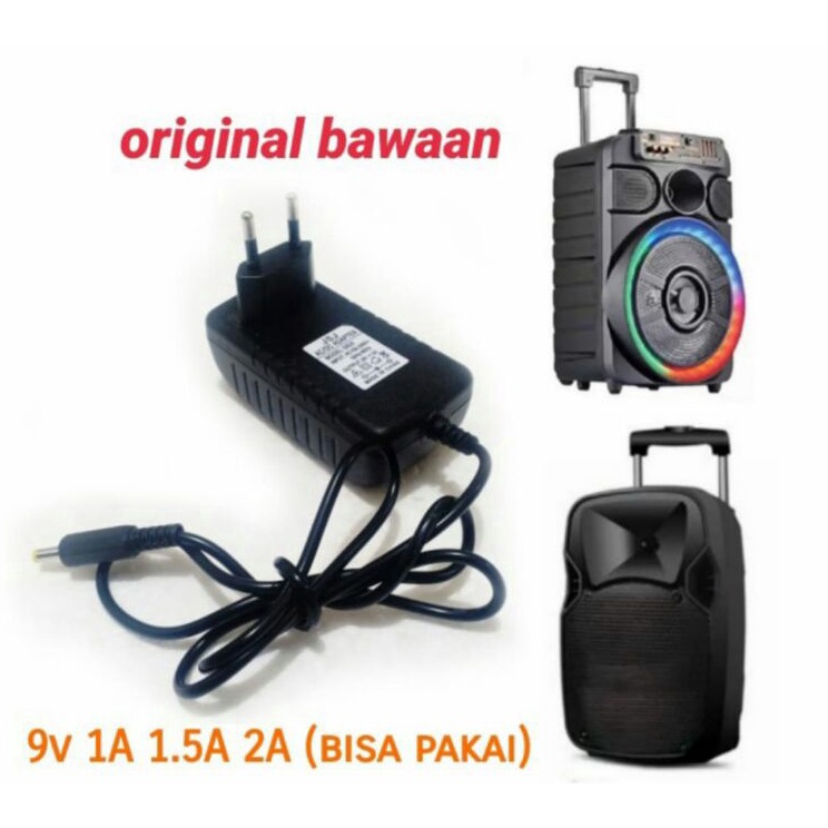 Grosir universal charger casan speaker meeting advance aiwa adaptor 9v 9 volt 1A 1.5A 2A original as