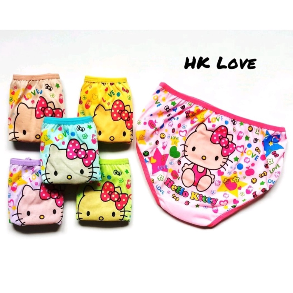Di Borong yuk TERLARIS... 3 PCS - 6 PCS - 12 PCS CELANA DALAM ANAK PEREMPUAN ESSEN KIDS KARAKTER/MOT