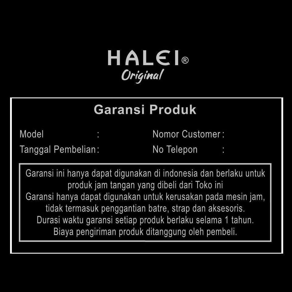 8.8 [Cod] Halei Watch Jam Tangan Wanita Cewek Perempuan Original Rantai Stainless Steel Terbaru Keki