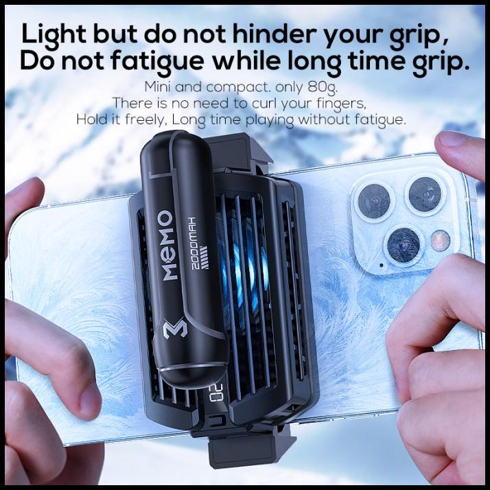 Terlaris Memo Dl10 Rgb Phone Fun Cooler Phone Mobile Cooler With Battery 2K Mah