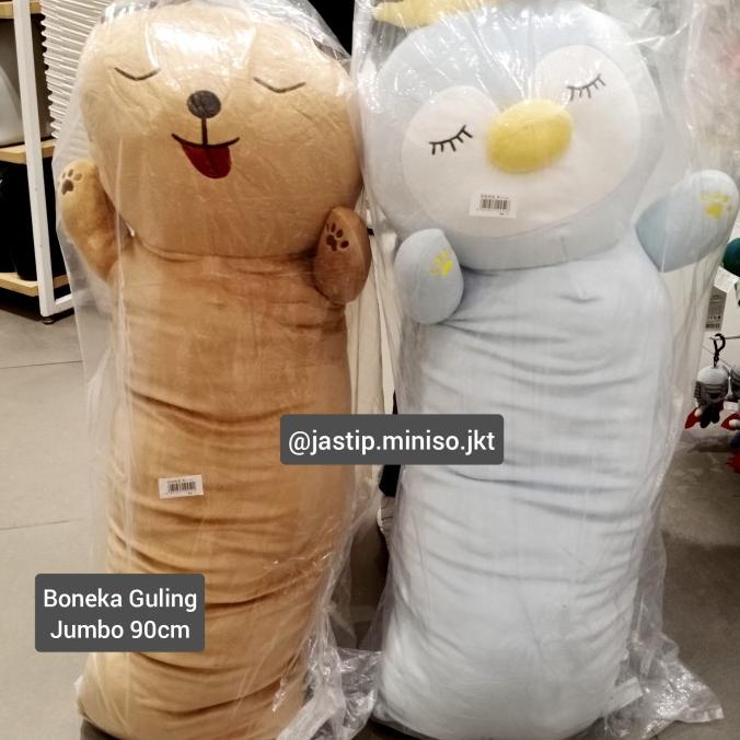 MINISO BONEKA GULING JUMBO Deer / Dino / Penguin / Doggy (90cm)