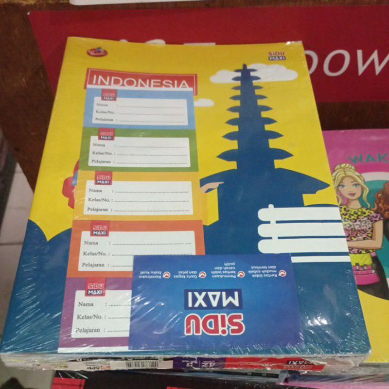 

BUKU TULIS SIDU MAXI BIG BOSS 42 lembar, 5 buku ( besar) / pack