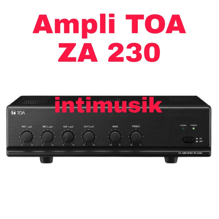 AMPLI TOA ZA230W, ZA 230W, ZA230 W, 230 W ORIGINAL, 30 WATT