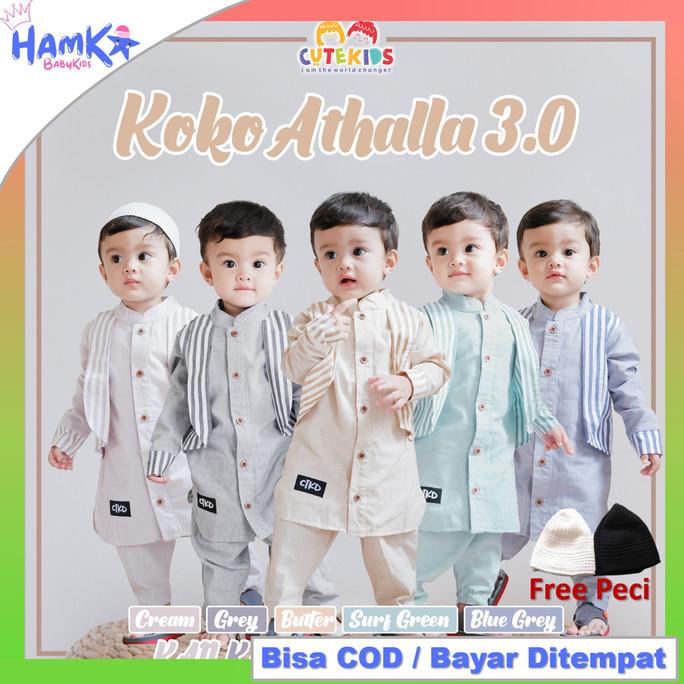 Baju Koko Setelan Anak Bayi Laki Laki Athalla 6 12 Bulan 1 2 3 4 Tahun