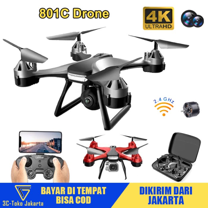 NEW RC DRONE 801C PRO RC DRONE UAV PROFESIONAL SINGAL KAMERA ORIGINAL