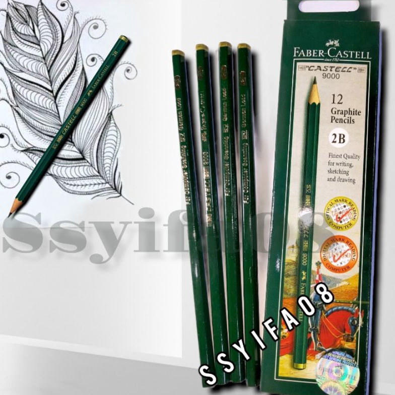 

Laris!! PENSIL FABER CASTELL 2B ---1 PAK (per 1pak isi 12pcs) Terbaru