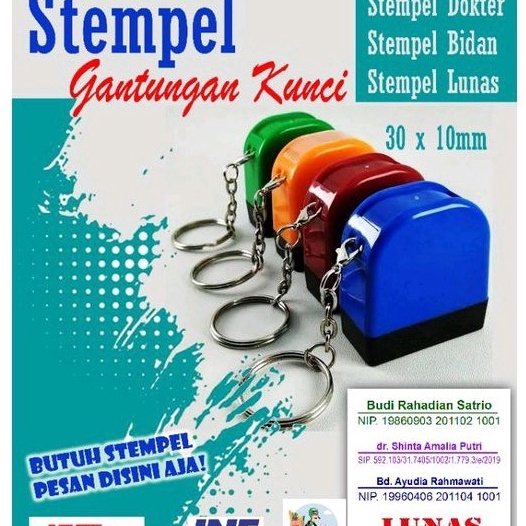 

GR97 stempel nama/stempel dokter/ 3568