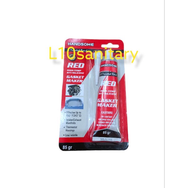 

RED BESAR Lem Red Silicone / Lem Mesin Gasket Merah BESAR 85gram HANDSOME