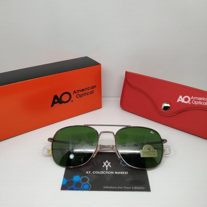 Terbaru Kacamata Sunglasses American Optical Ao Pilot Size 57 Highest Grade Original