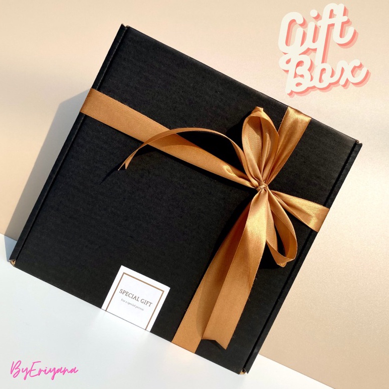 

[VRE59] Box Hampers Hitam Gift Box Kotak Kado Ulang Tahun Kardus Hampers Kardus Packing Dus Set Packaging Hadiah dengan Pita dan Kartu Ucapan Birthday Wisuda Pacar Sahabat Cowok Cewek Ultah Valentine Anniversary Graduation Lebaran Wedding Babyborn hari gu